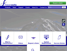 Tablet Screenshot of freezerworks.com